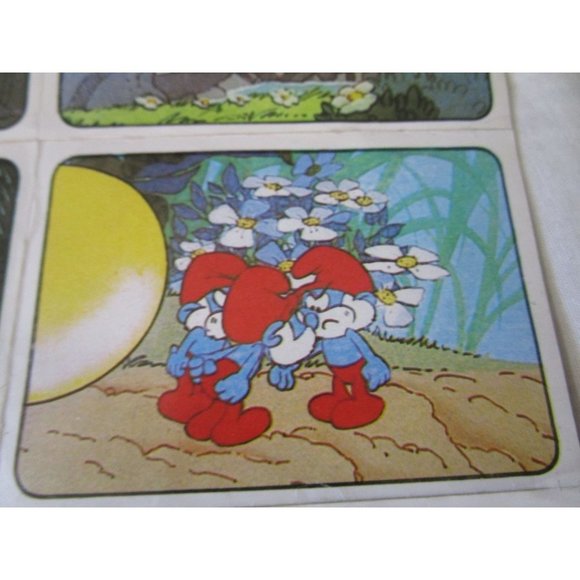 Peyo Smurf Stickers 1982 Italy by Edizioni Panini Six See Damage Note GUC - Picture 5 of 16
